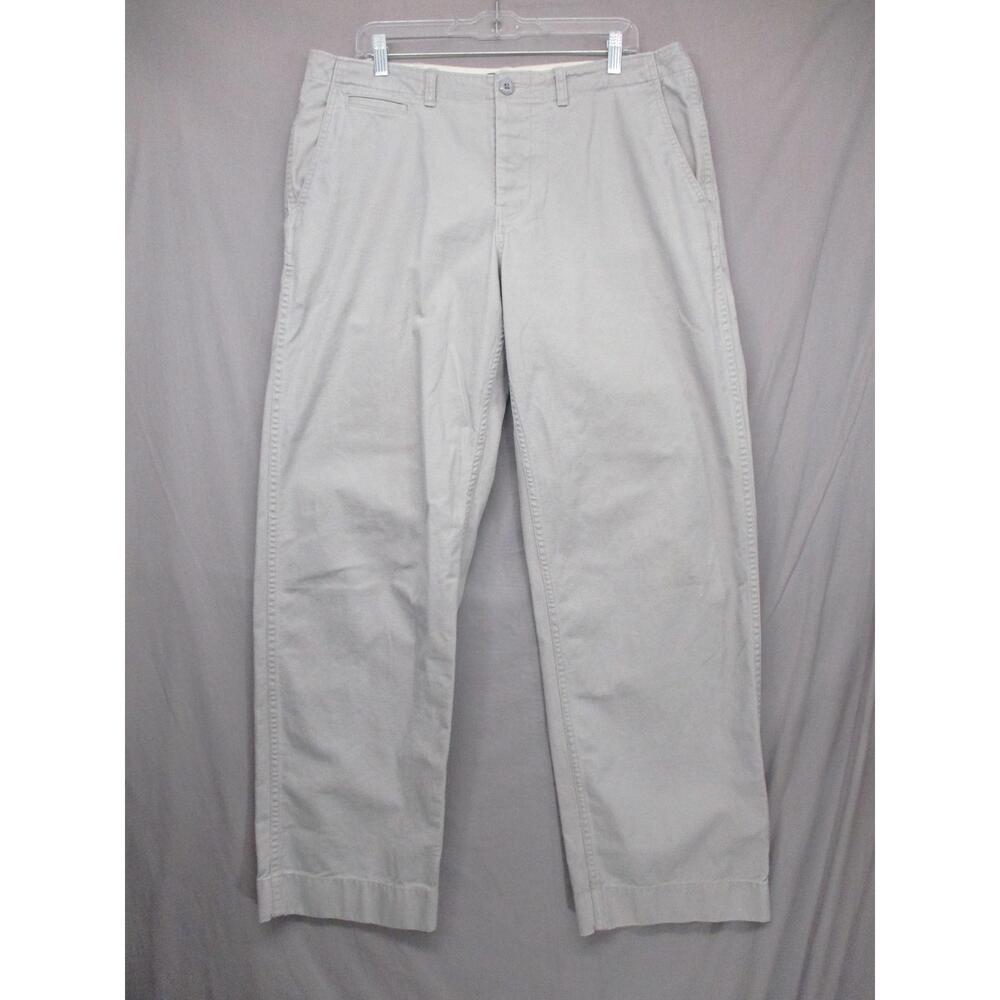L.L. Bean Beige Durable Versatile 5-Pocket Chinos Pants Mens Size 35\34